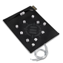 Roll on a Scroll: Acrylic Dice Set and Rolling Mat - White (Black Mat)