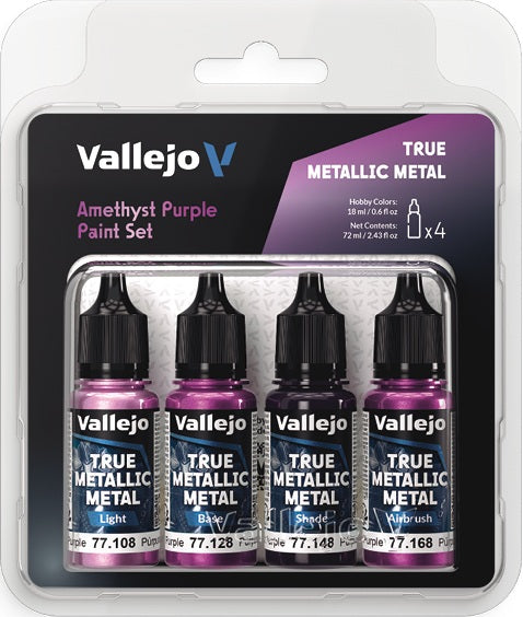 Vallejo: True Metallic Metal - Amethyst Purple Paint Set