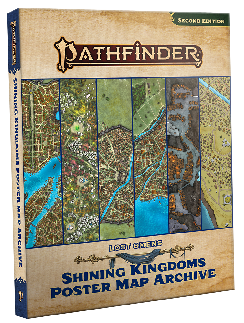 Patherfinder 2E Lost Omens Shining Kingdoms Poster Map Archive