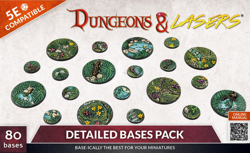 Dungeons and Lasers: Detailed Bases Pack