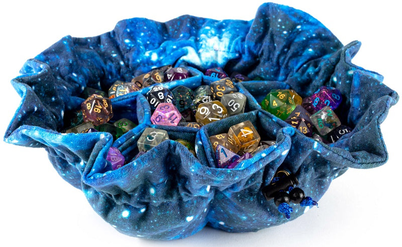 Galaxy Velvet Dice Bag with Pockets