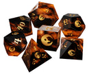 The Crooked Moon RPG Sharp-Edge Resin Dice Set