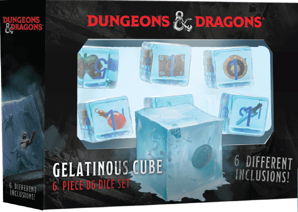 Dungeons & Dragons - Gelatinous Cube 6 Piece D6 Dice Set