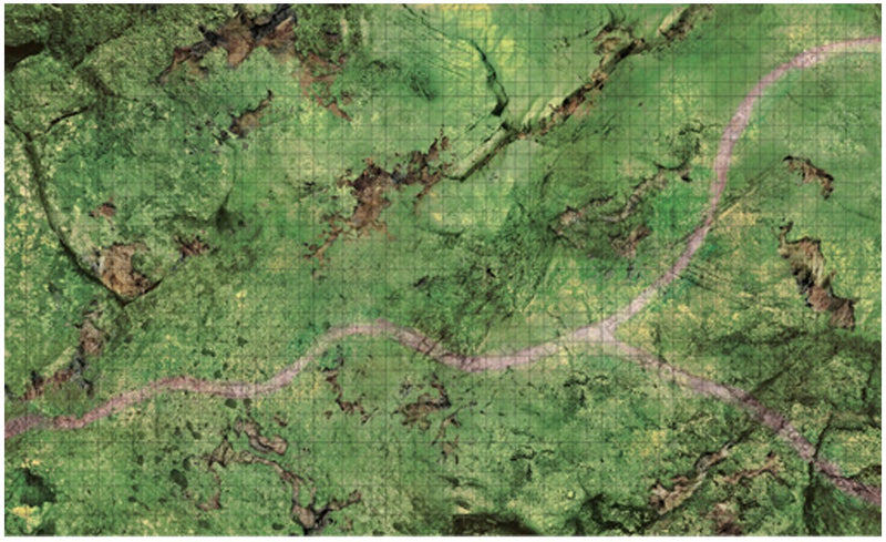 Icons of the Realms: 3'x5' Bluffs Battle Mat