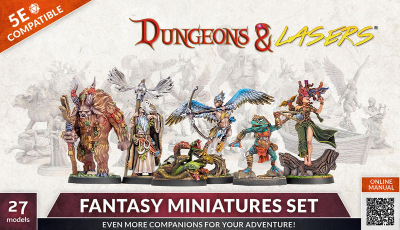 Dungeons and Lasers: Fantasy Miniture Set