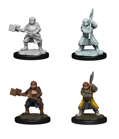 Critical Role Unpainted Miniatures: Dwarf Dwendalian Empire Fighter