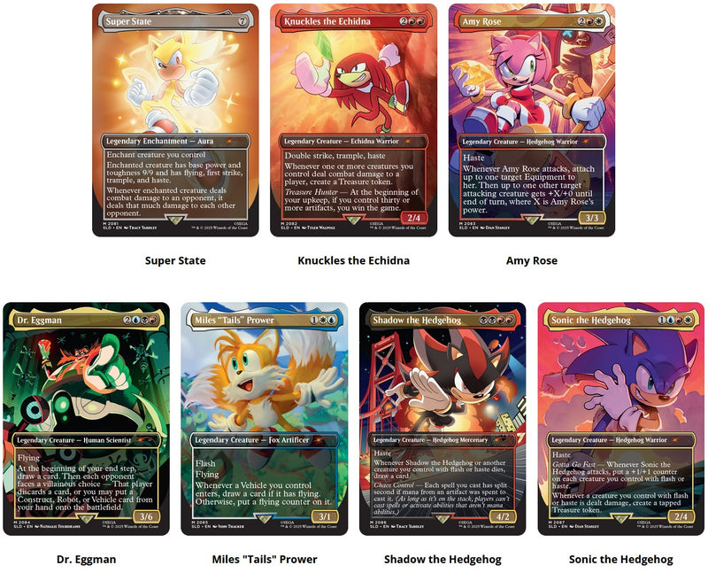 Magic: The Gathering Secret Lair X Sonic Cards - Pick Your Foil Or Non-Foil Singles Magic: The Gathering Secret Lair X Sonic Cards - Pick Your Foil Or Non-Foil Singles