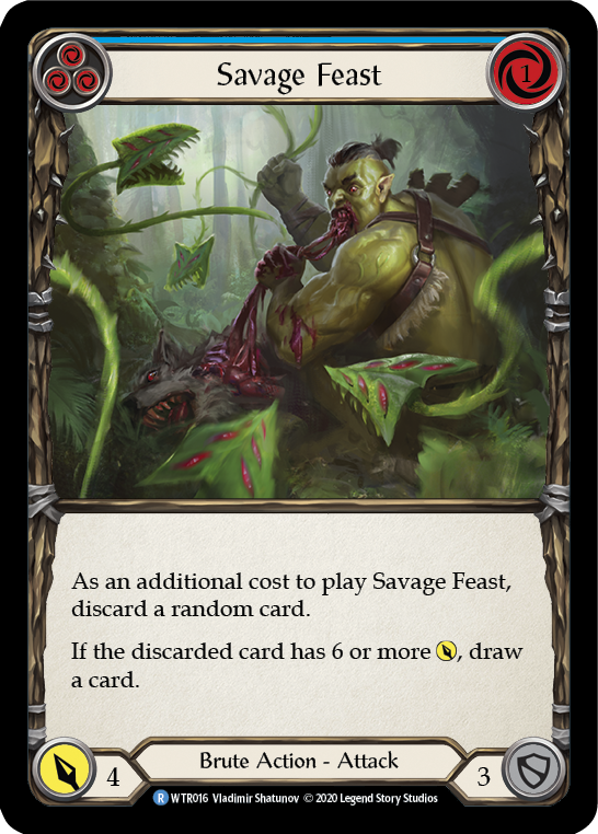 Savage Feast (Blue) [WTR016] Unlimited Edition Normal