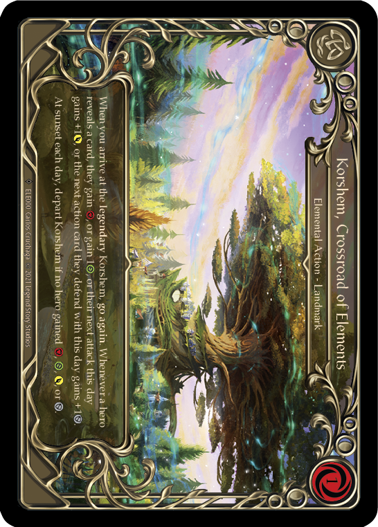 Korshem, Crossroad of Elements [U-ELE000] Unlimited Rainbow Foil