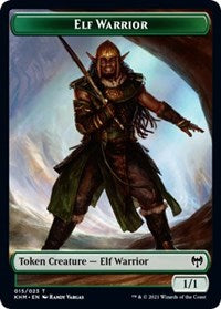 Elf Warrior // Shard Double-Sided Token [Kaldheim Tokens]