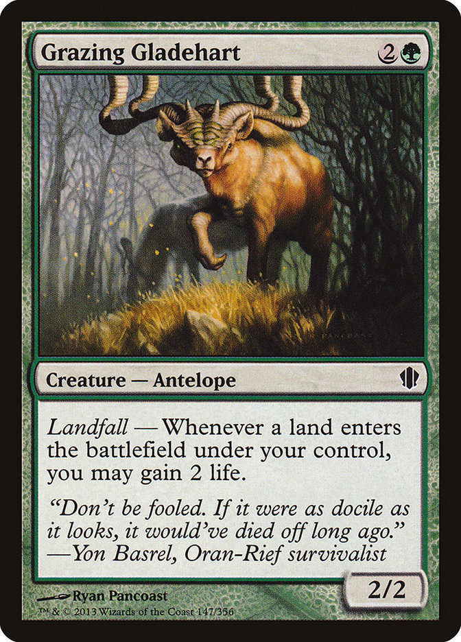 Grazing Gladehart [Commander 2013]