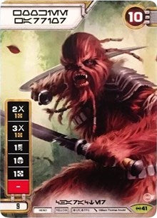 Wookiee Warrior (Alternate Full Art) (Aurebesh Text)