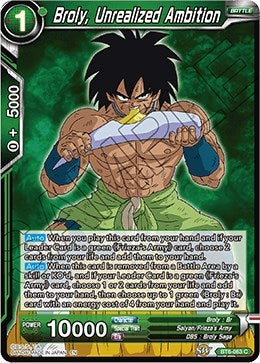Broly, Unrealized Ambition [BT6-063]
