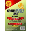 Comic Pro Line Regular Bags - 7x10.5