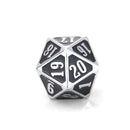MTG Roll Down Counter - Shiny Silver w/ Black