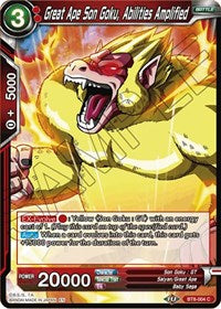 Great Ape Son Goku, Abilities Amplified [BT8-004]