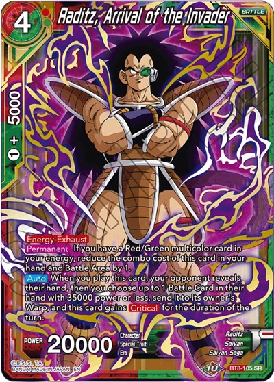 Raditz, Arrival of the Invader [BT8-105]