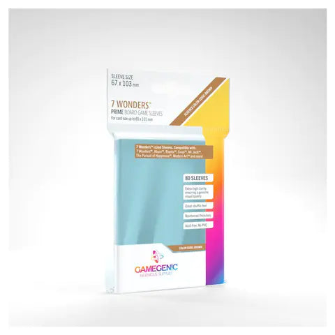 Gamegenic - Prime Board Game Sleeves - Clear (80)