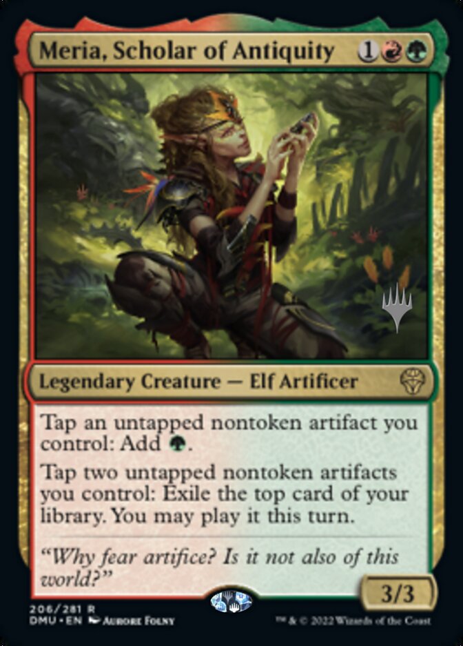 Meria, Scholar of Antiquity (Promo Pack) [Dominaria United Promos]