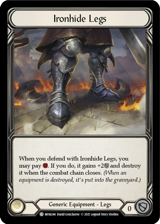 Ironhide Legs (Cold Foil) [MON244-CF] 1st Edition Cold Foil