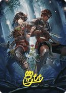 Defense of the Heart Art Card (Gold-Stamped Signature) [Wilds of Eldraine Art Series]