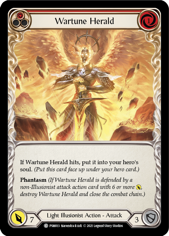 Wartune Herald (Red) [PSM013] (Monarch Prism Blitz Deck)