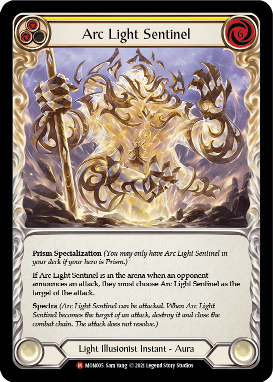 Arc Light Sentinel (Rainbow Foil) [MON005-RF] 1st Edition Rainbow Foil