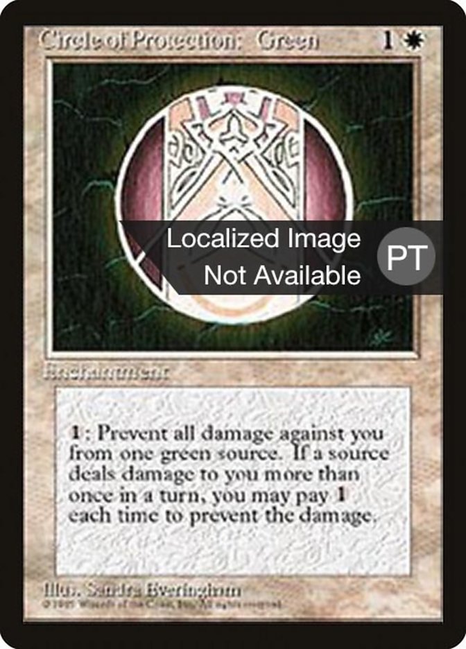 Circle of Protection: Green [Fourth Edition (Foreign Black Border)] (Japanese)