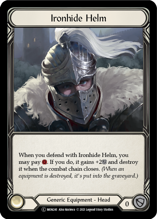 Ironhide Helm (Rainbow Foil) [U-MON241-RF] Unlimited Rainbow Foil