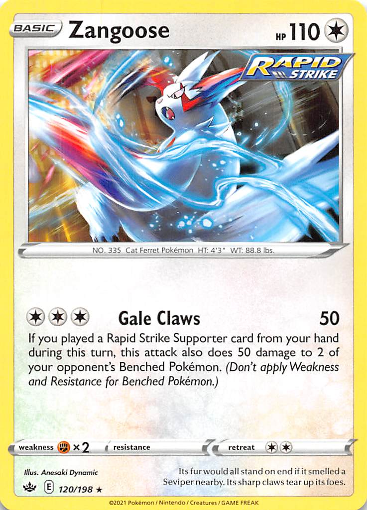 Zangoose (120/198) [Sword & Shield: Chilling Reign]