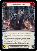 Unhallowed Rites (Red) (Rainbow Foil) [U-MON159-RF] Unlimited Rainbow Foil