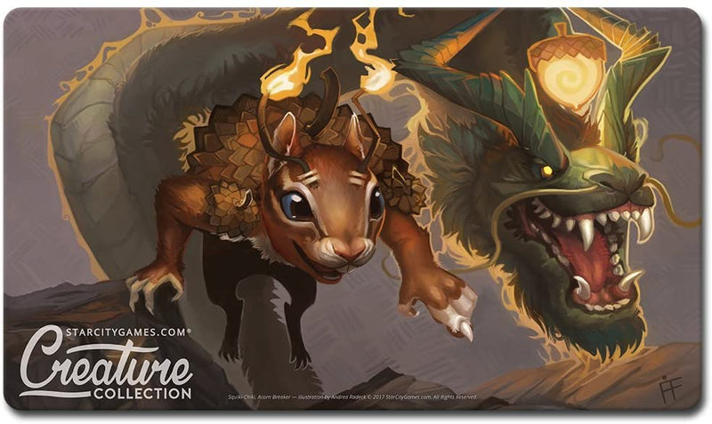StarCityGames.com Playmat - Creature Collection - Squiki-Chiki, Acorn Breaker