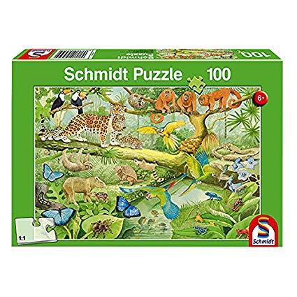 Animals in the Jungle 100 Pieces