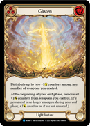 Glisten (Blue) (Rainbow Foil) [MON071-RF] 1st Edition Rainbow Foil