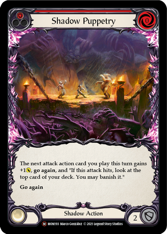 Shadow Puppetry (Rainbow Foil) [U-MON193-RF] Unlimited Rainbow Foil