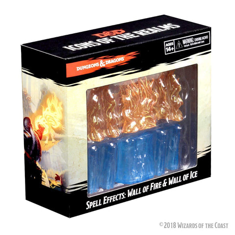 Dungeons And Dragons: Spell Effects Miniatures - Wall Of Fire And Wall Of Ice