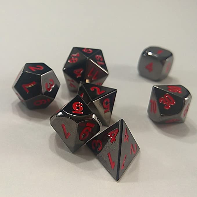 Forge Dice - Sinister Chrome w/Red