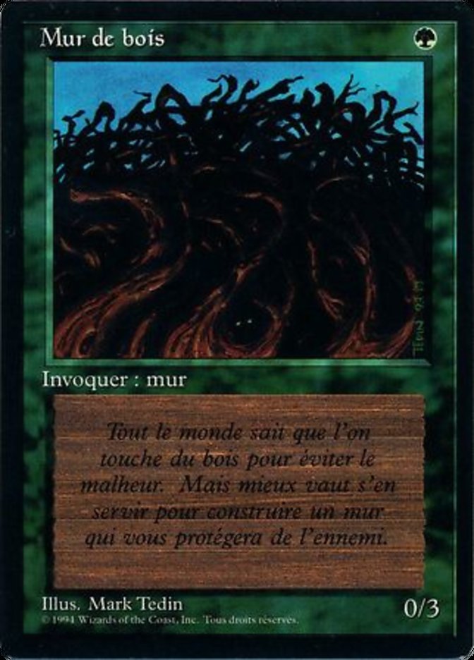 Wall of Wood [Foreign Black Border]