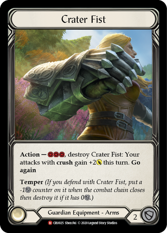 Crater Fist [CRU025] 1st Edition Cold Foil