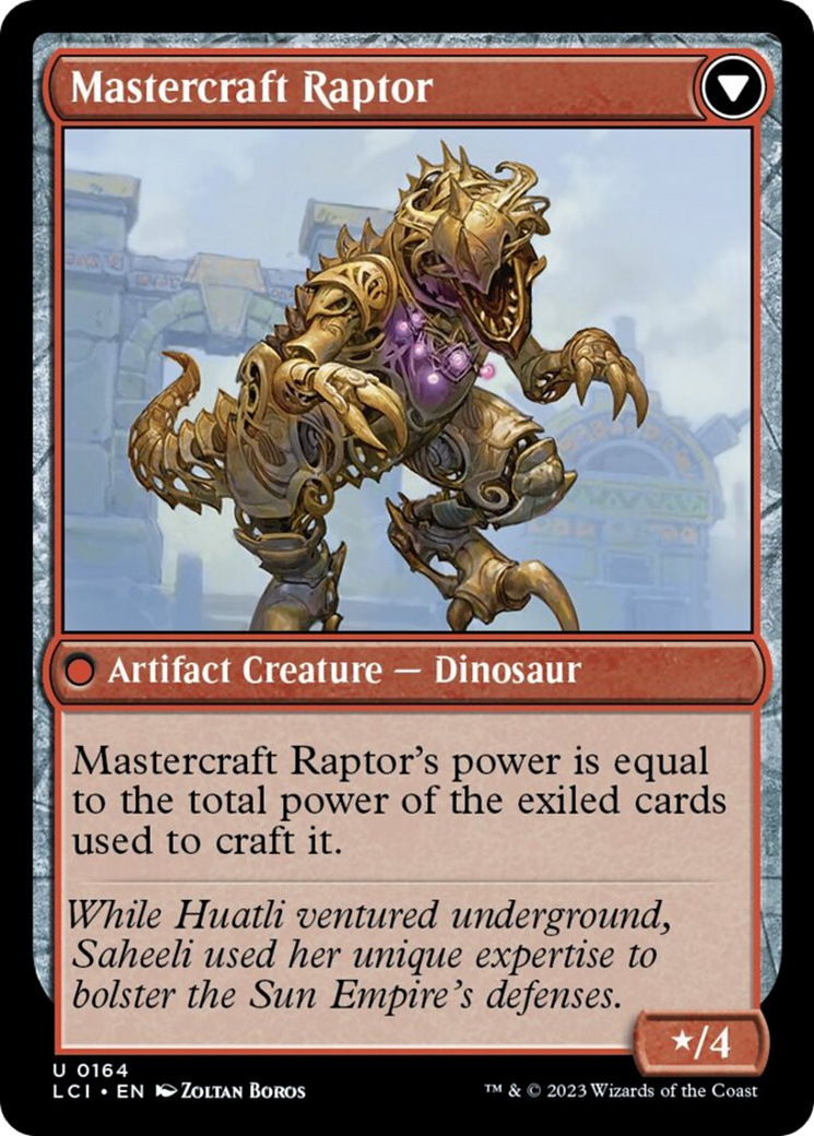 Saheeli's Lattice // Mastercraft Raptor [The Lost Caverns of Ixalan]