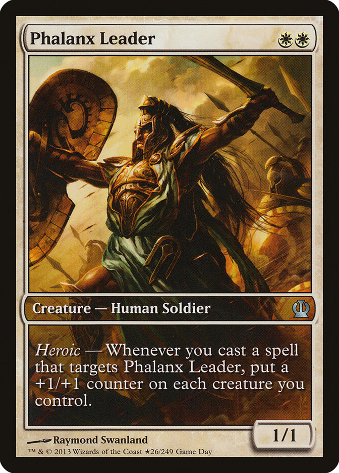 Phalanx Leader (Game Day) (Extended Art) [Theros Promos]
