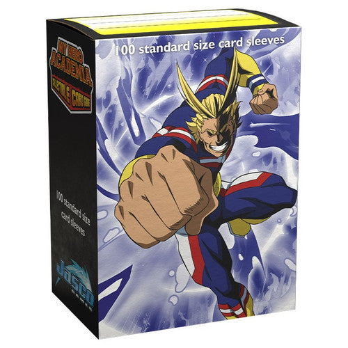 Dragon Shield Art Sleeves Box of 100 in Matte My Hero Academia All Might Punch