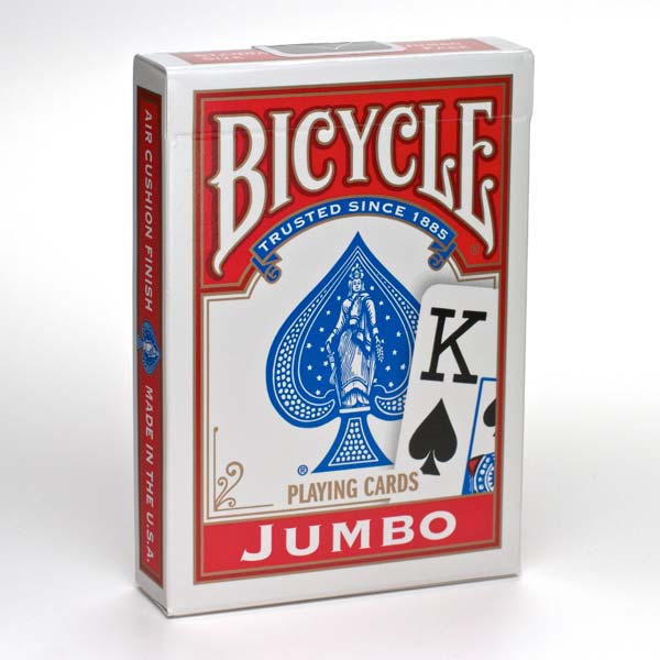 Bicycle Playing Cards: Jumbo Index Red