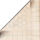 Battlemat Megamat 1" Hex & Square Reversible 34.5" x 48" (CHX97246)
