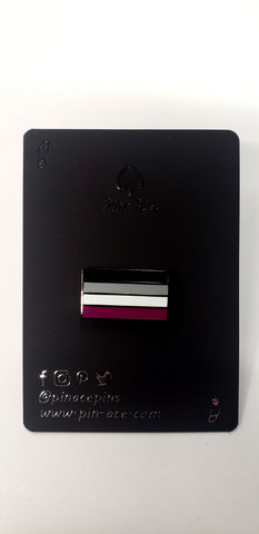 Enamel Pin: Asexual Flag