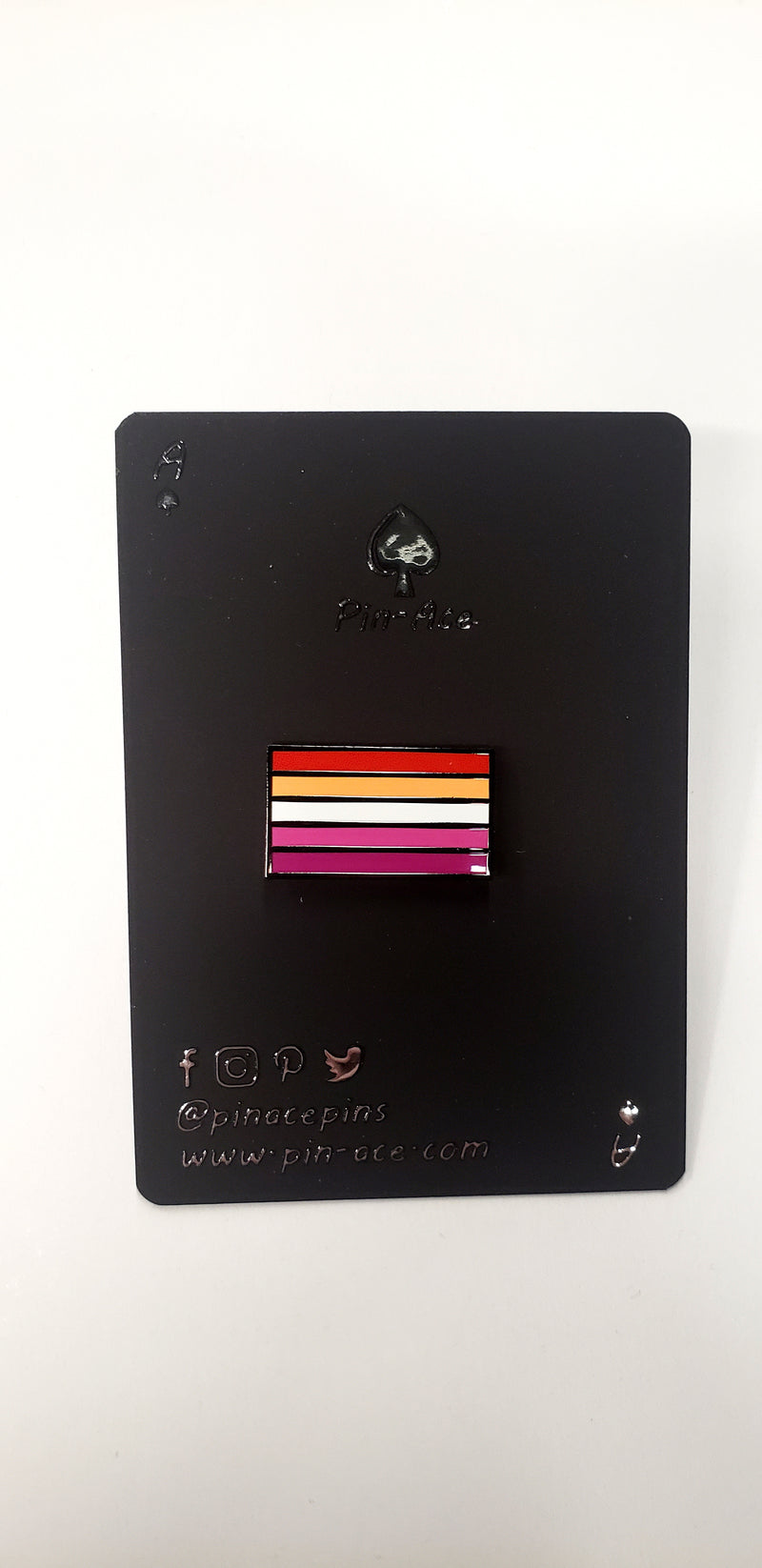 Enamel Pin: Sapphic Flag