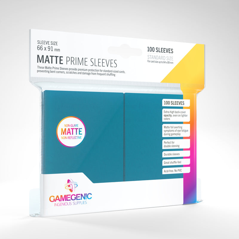 Gamegenic - Sleeves: Gamegenic Matte Prime Sleeves - Blue (100)