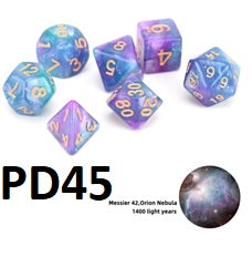 Nebula Dice Set: Orion Nebula PD45
