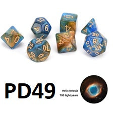 Nebula Dice Set: Helix Nebula PD49