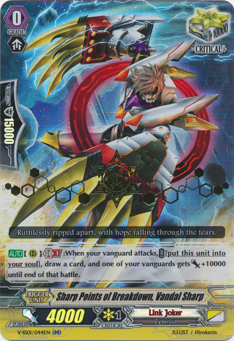 Sharp Points of Breakdown, Vandal Sharp - V-SS01/044EN - RR - Hot Stam